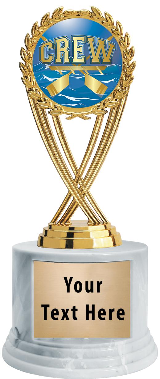 7"TRPHY ROUND MARBLE FINISH BS