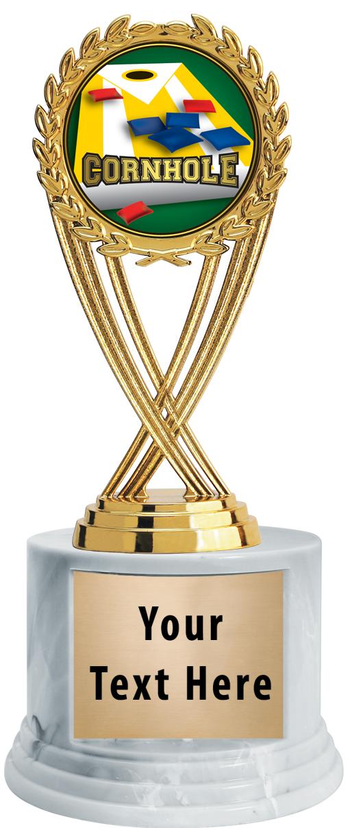 7"TRPHY ROUND MARBLE FINISH BS