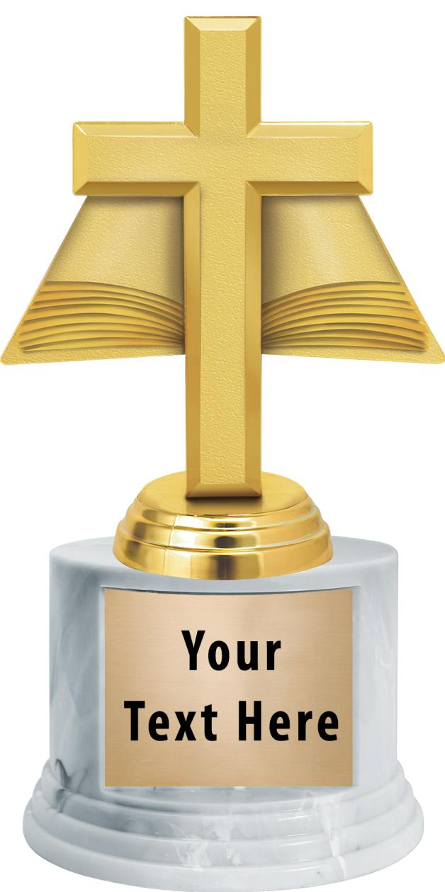 7"TRPHY ROUND MARBLE FINISH BS