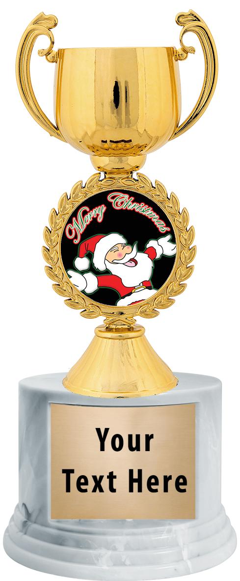 7"TRPHY ROUND MARBLE FINISH BS