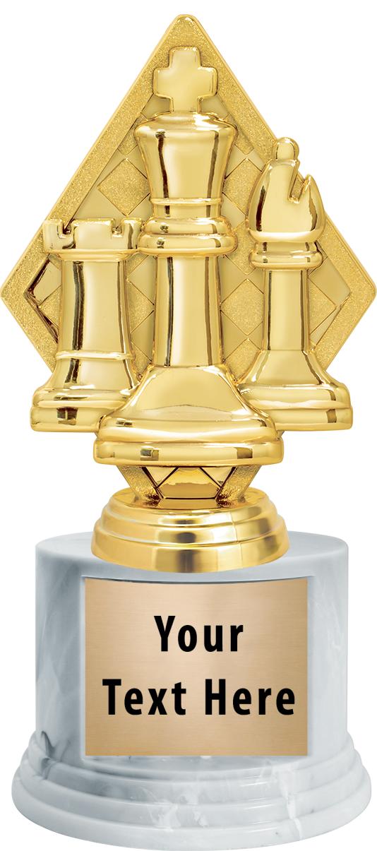 7"TRPHY ROUND MARBLE FINISH BS