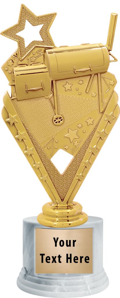 7"TRPHY ROUND MARBLE FINISH BS