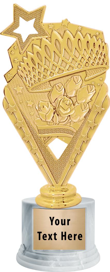 7"TRPHY ROUND MARBLE FINISH BS