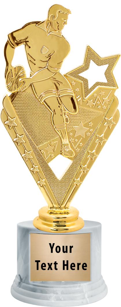 7"TRPHY ROUND MARBLE FINISH BS