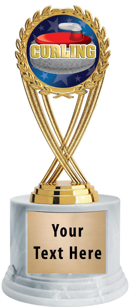 7"TRPHY ROUND MARBLE FINISH BS