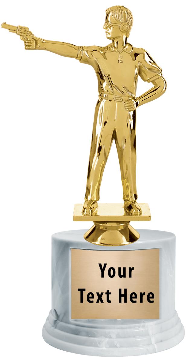 7"TRPHY ROUND MARBLE FINISH BS