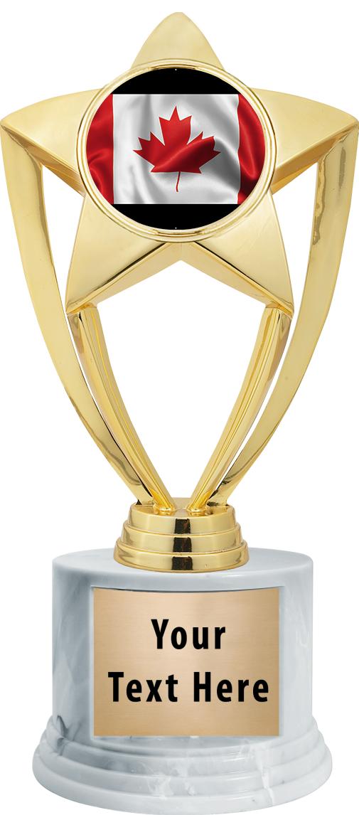 7"TRPHY ROUND MARBLE FINISH BS