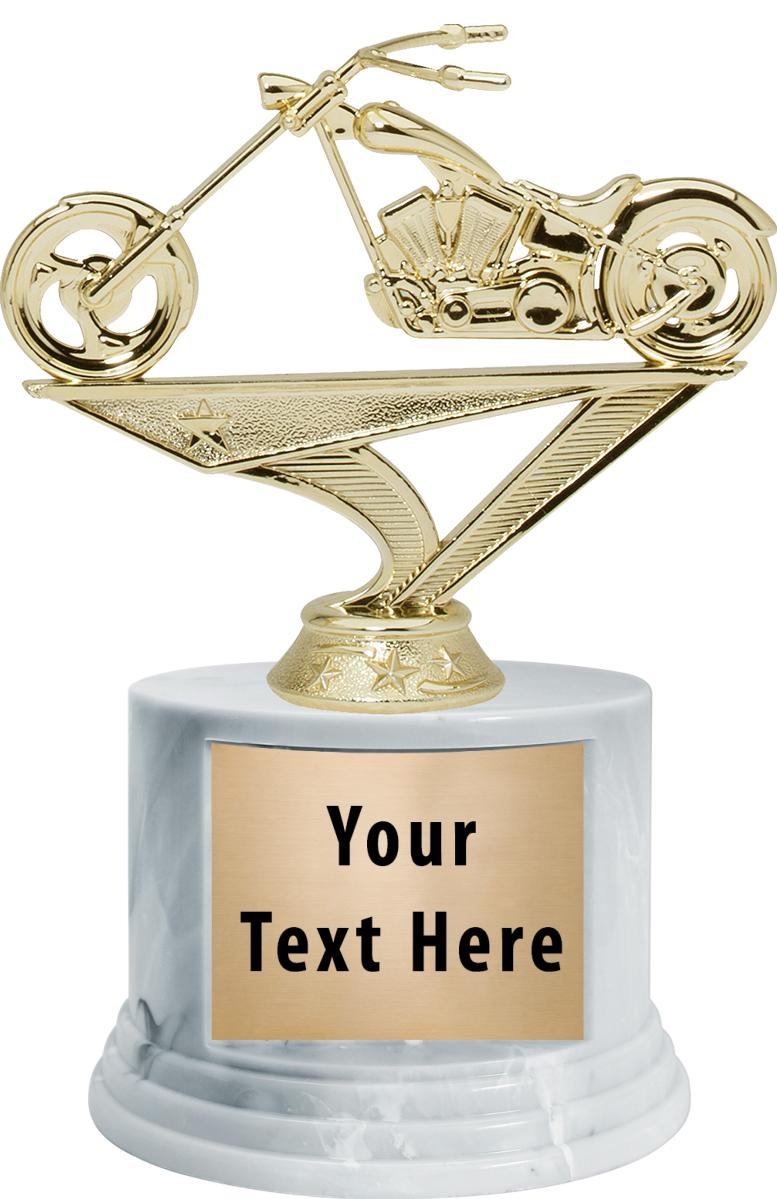 7"TRPHY ROUND MARBLE FINISH BS