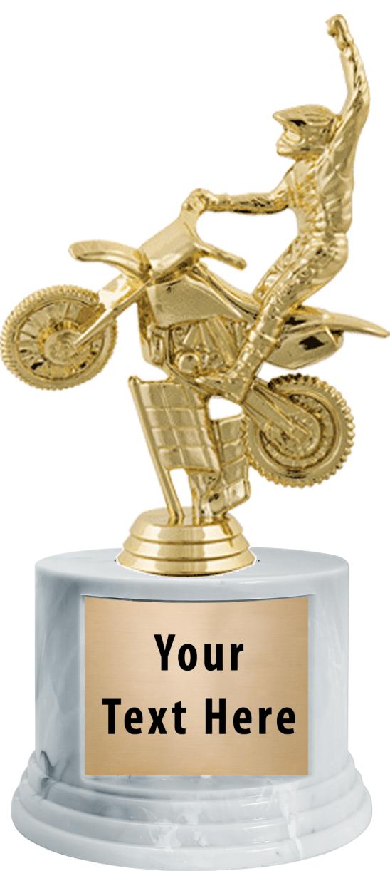 7"TRPHY ROUND MARBLE FINISH BS