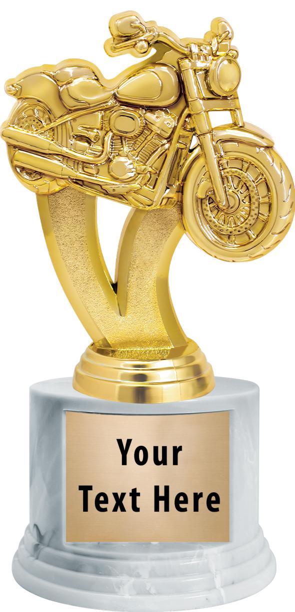 7"TRPHY ROUND MARBLE FINISH BS