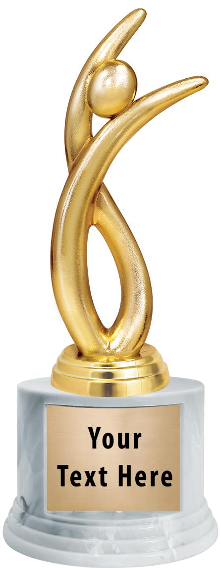 7"TRPHY ROUND MARBLE FINISH BS