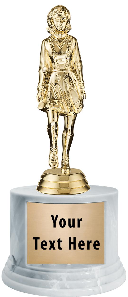 7"TRPHY ROUND MARBLE FINISH BS