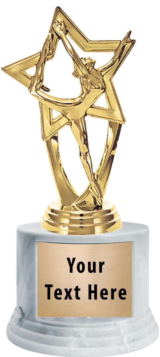 7"TRPHY ROUND MARBLE FINISH BS