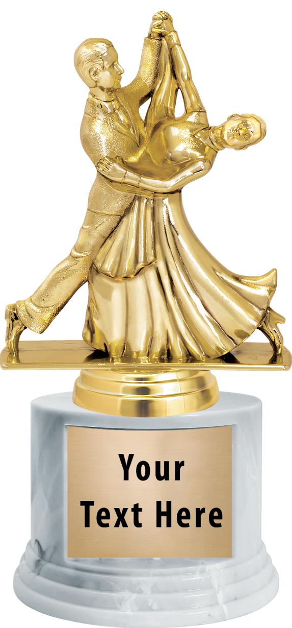 7"TRPHY ROUND MARBLE FINISH BS