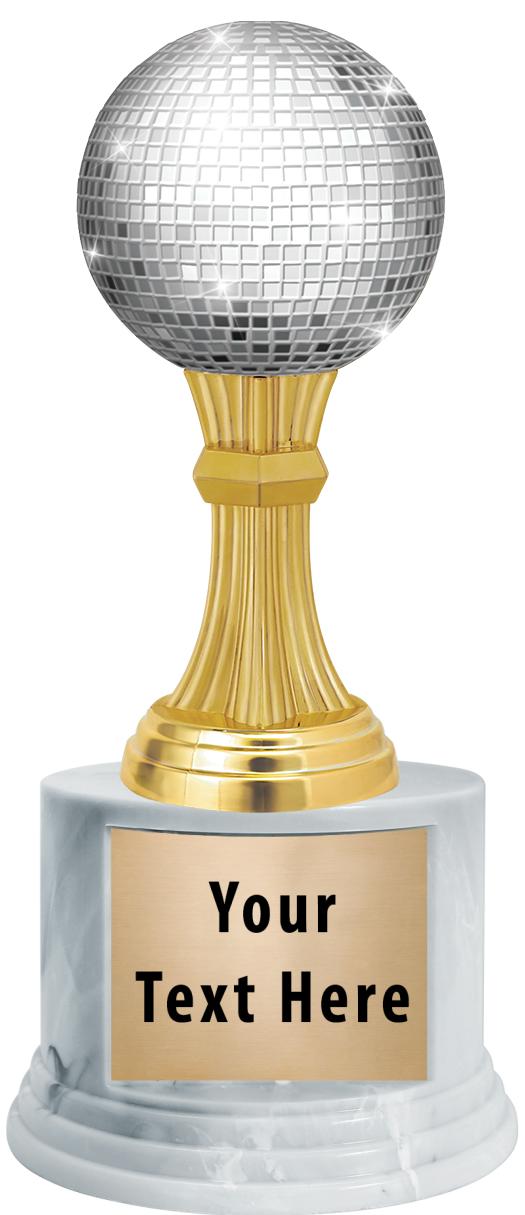 7"TRPHY ROUND MARBLE FINISH BS