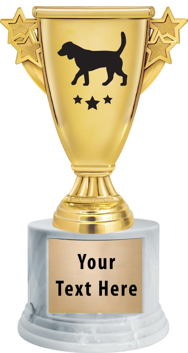 7"TRPHY ROUND MARBLE FINISH BS