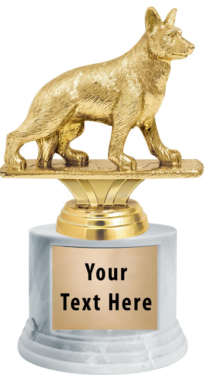 7"TRPHY ROUND MARBLE FINISH BS