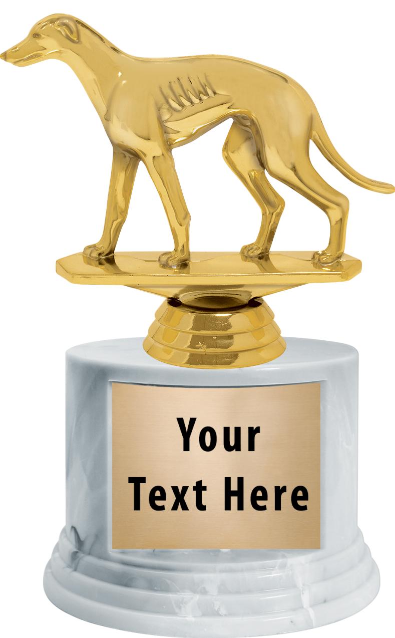 7"TRPHY ROUND MARBLE FINISH BS