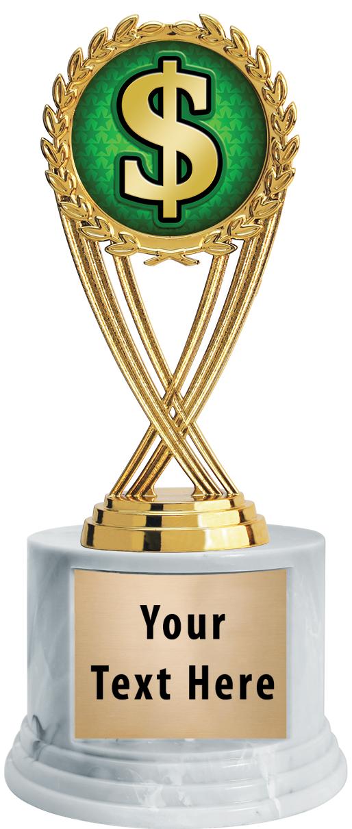 7"TRPHY ROUND MARBLE FINISH BS