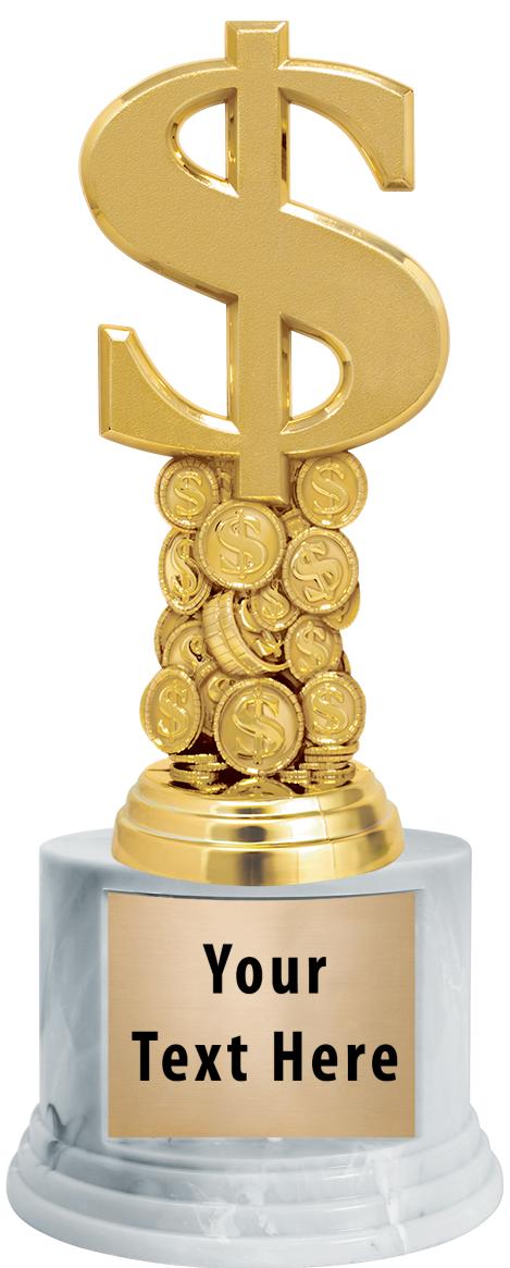 7"TRPHY ROUND MARBLE FINISH BS