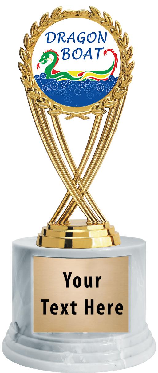 7"TRPHY ROUND MARBLE FINISH BS