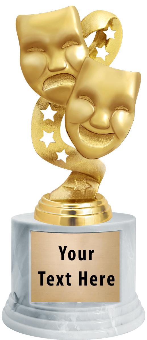 7"TRPHY ROUND MARBLE FINISH BS