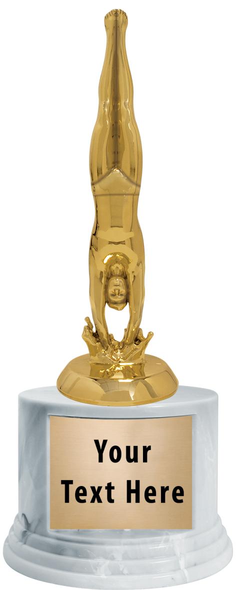 7"TRPHY ROUND MARBLE FINISH BS