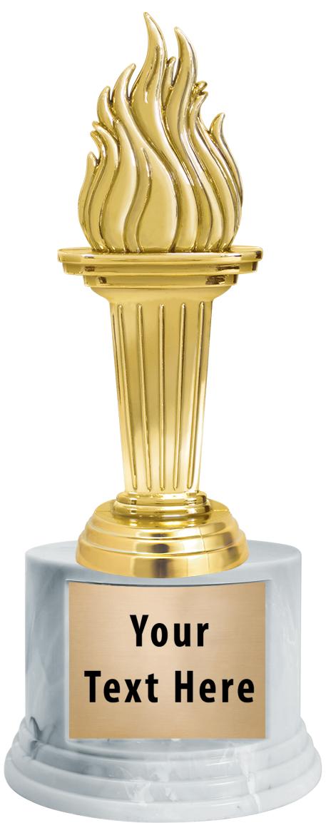 7"TRPHY ROUND MARBLE FINISH BS