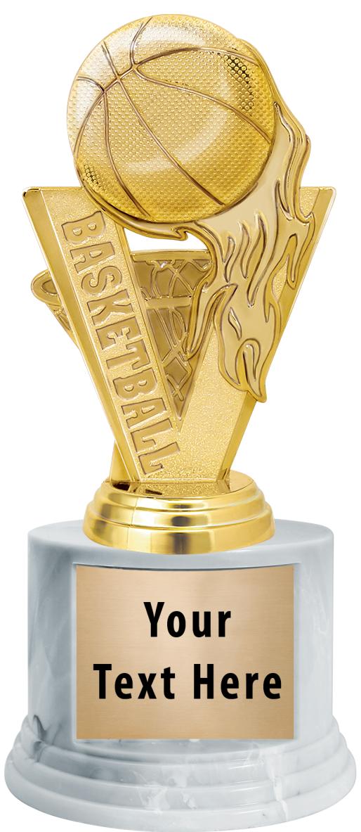 7"TRPHY ROUND MARBLE FINISH BS