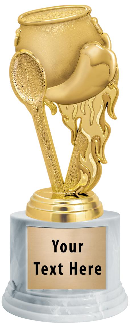 7"TRPHY ROUND MARBLE FINISH BS