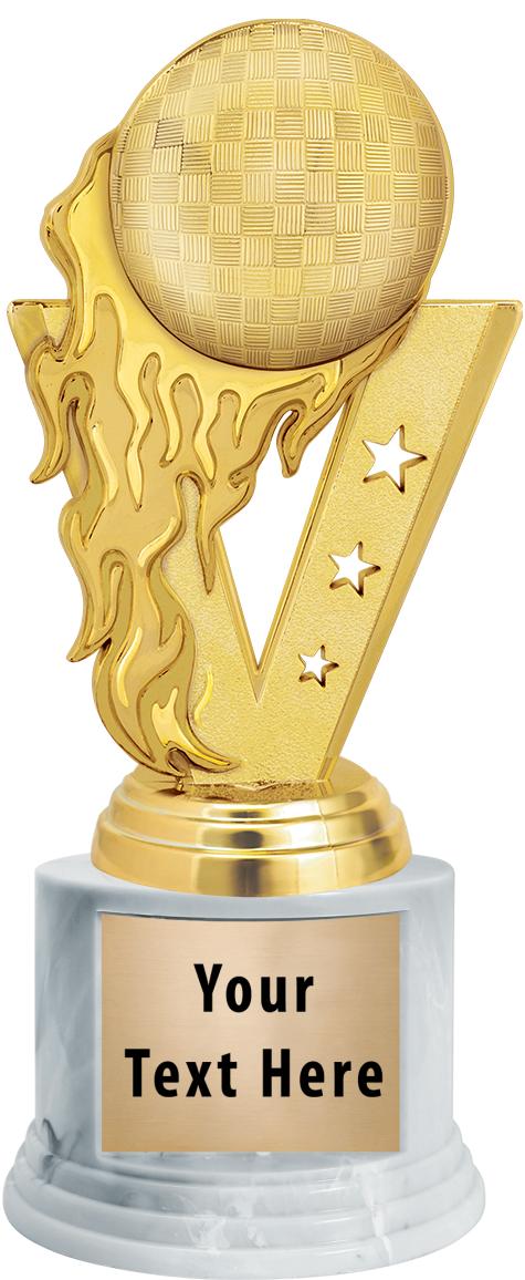 7"TRPHY ROUND MARBLE FINISH BS