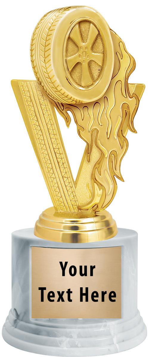 7"TRPHY ROUND MARBLE FINISH BS