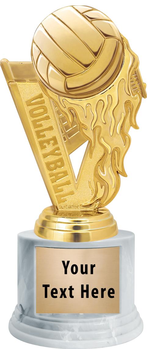 7"TRPHY ROUND MARBLE FINISH BS