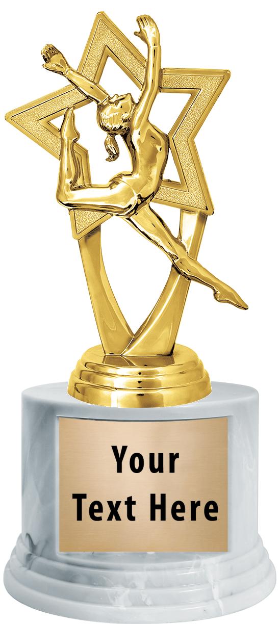 7"TRPHY ROUND MARBLE FINISH BS