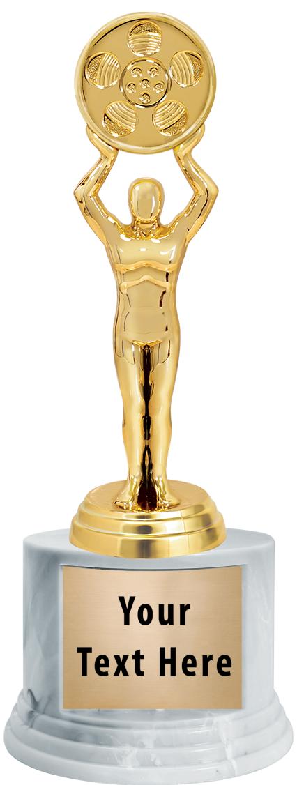 7"TRPHY ROUND MARBLE FINISH BS