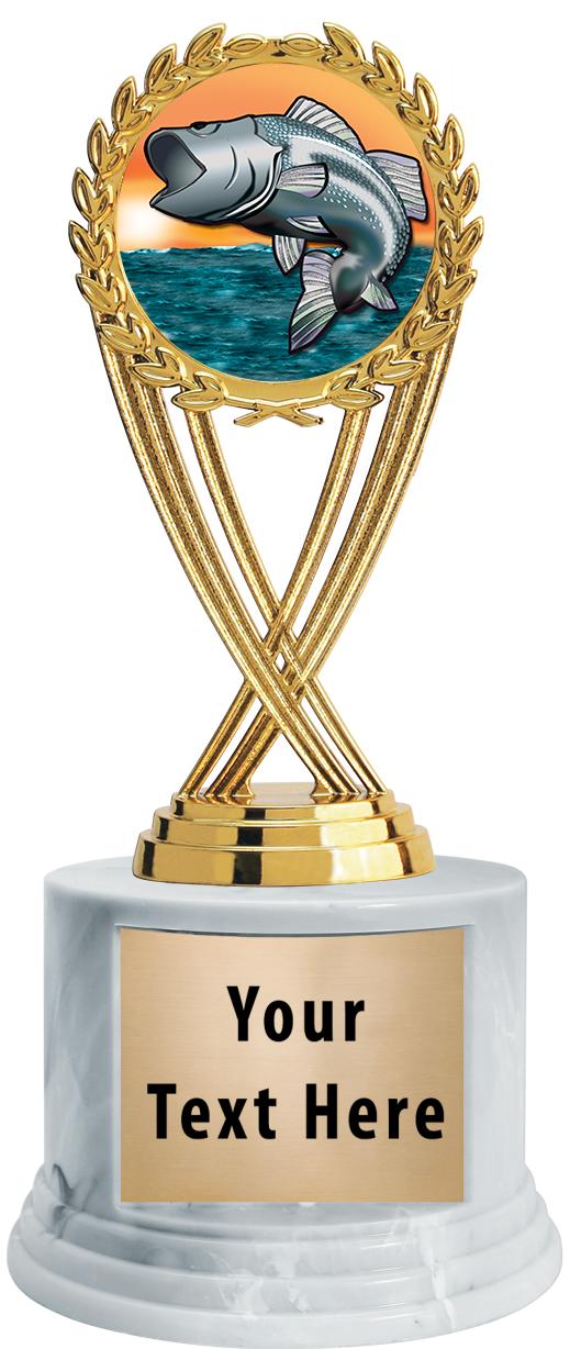 7"TRPHY ROUND MARBLE FINISH BS