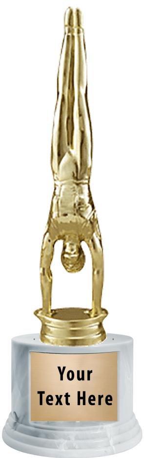 7"TRPHY ROUND MARBLE FINISH BS