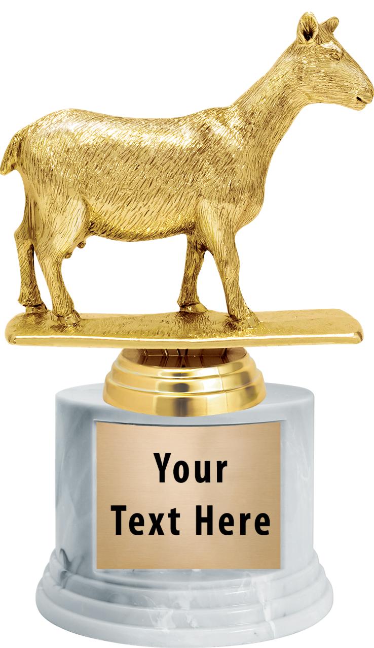 7"TRPHY ROUND MARBLE FINISH BS