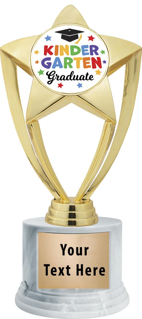 7"TRPHY ROUND MARBLE FINISH BS