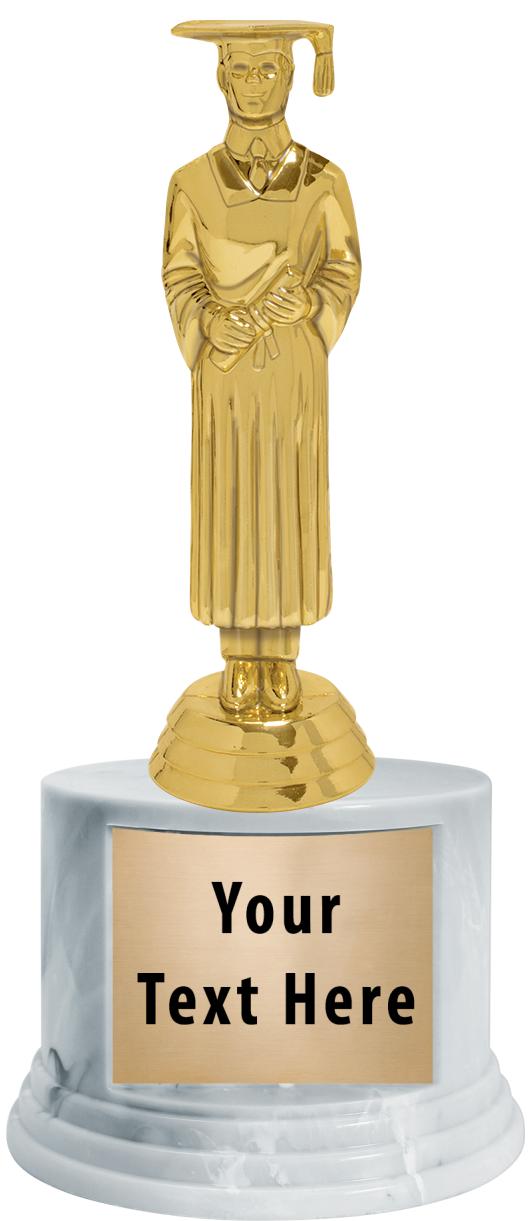 7"TRPHY ROUND MARBLE FINISH BS