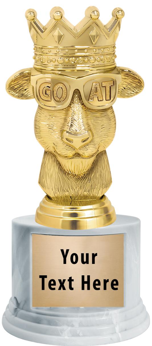 7"TRPHY ROUND MARBLE FINISH BS