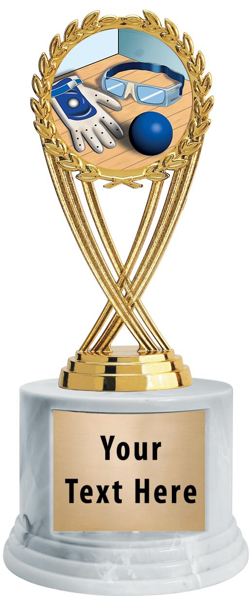 7"TRPHY ROUND MARBLE FINISH BS