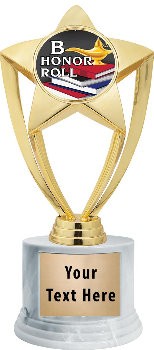 7"TRPHY ROUND MARBLE FINISH BS