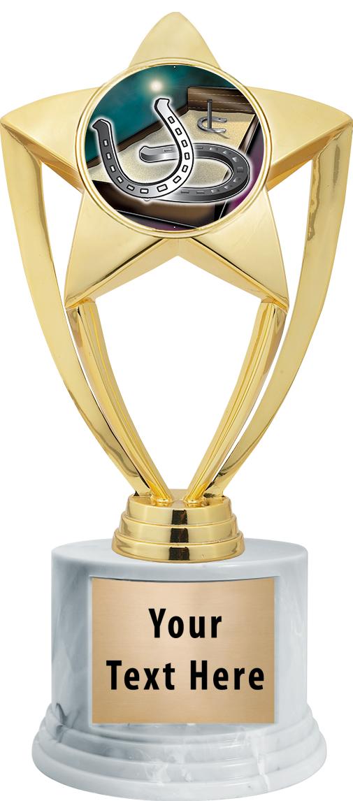 7"TRPHY ROUND MARBLE FINISH BS