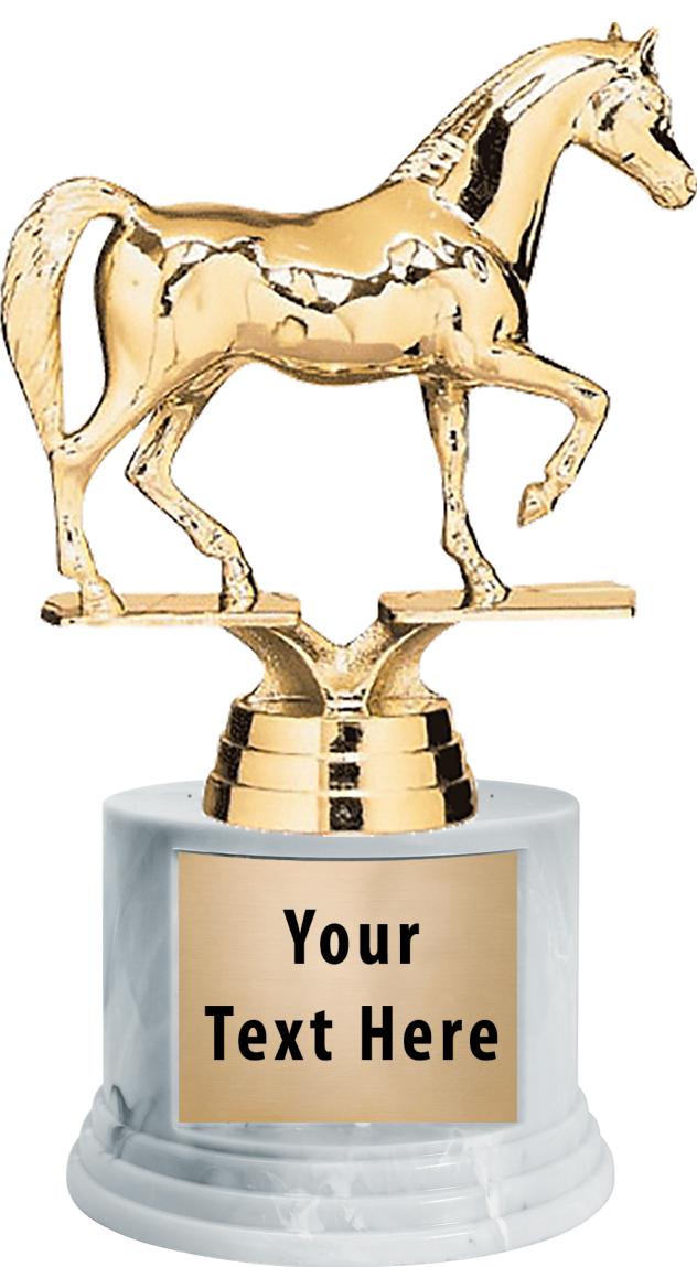 7"TRPHY ROUND MARBLE FINISH BS