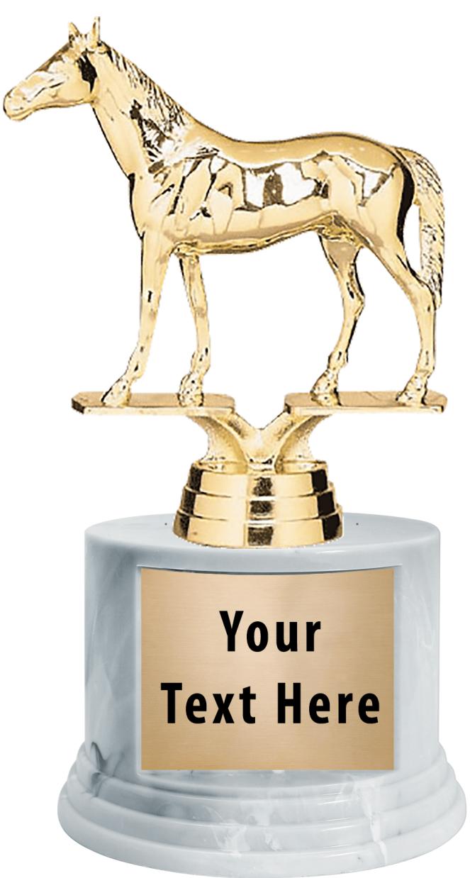 7"TRPHY ROUND MARBLE FINISH BS