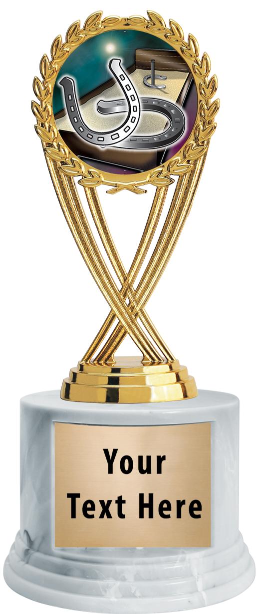 7"TRPHY ROUND MARBLE FINISH BS