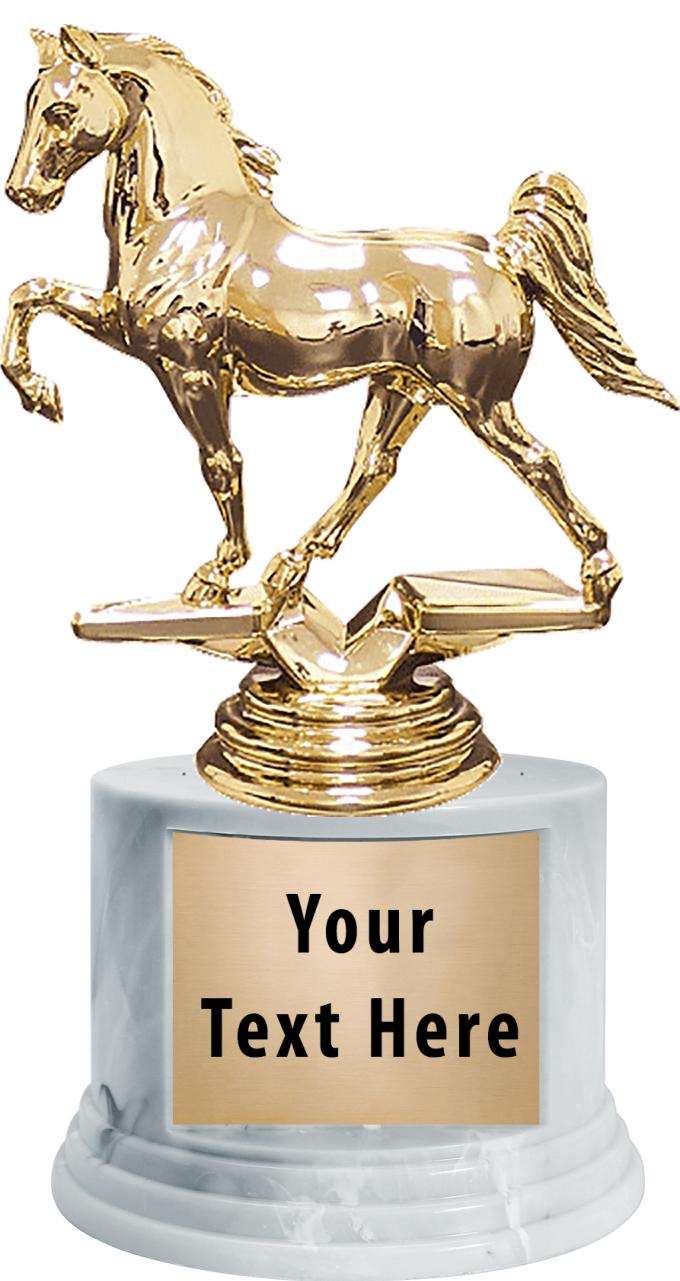 7"TRPHY ROUND MARBLE FINISH BS