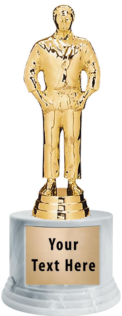 7"TRPHY ROUND MARBLE FINISH BS