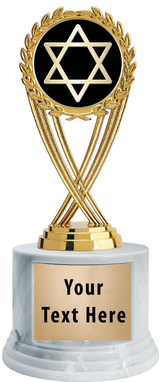 7"TRPHY ROUND MARBLE FINISH BS